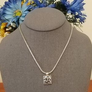2/$15 Two-sided pendant 16" necklace